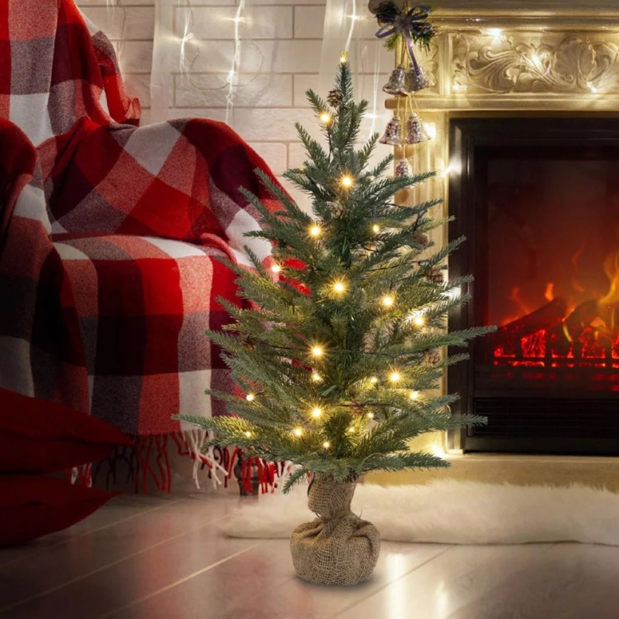 LED Kerstboom 30xLED/3xAA 60 cm grenen