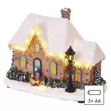 LED Kerstversiering LED/3xAA huis