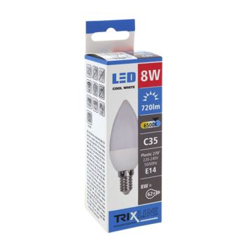 LED Lamp C35 E14/8W/230V 6500K