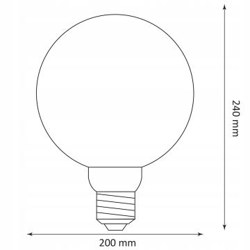 LED Lamp DECO VINTAGE G200 E27/4W/230V 1800K