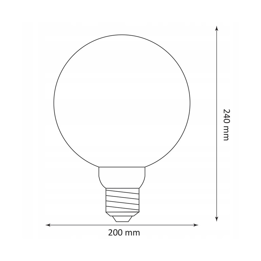 LED Lamp DECO VINTAGE G200 E27/4W/230V 1800K