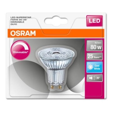 LED Lamp dimbaar GU10/8W/230V 4000K - Osram