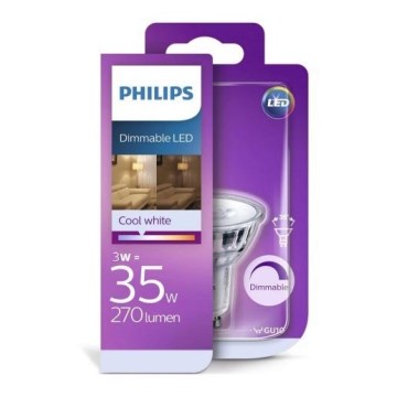 LED Lamp dimbaar Philips GU10/3W/230V 4000K