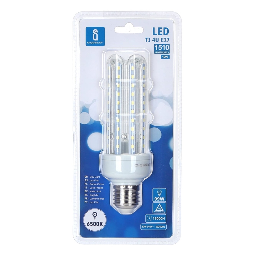 LED Lamp E27/15W/230V 6500K - Aigostar