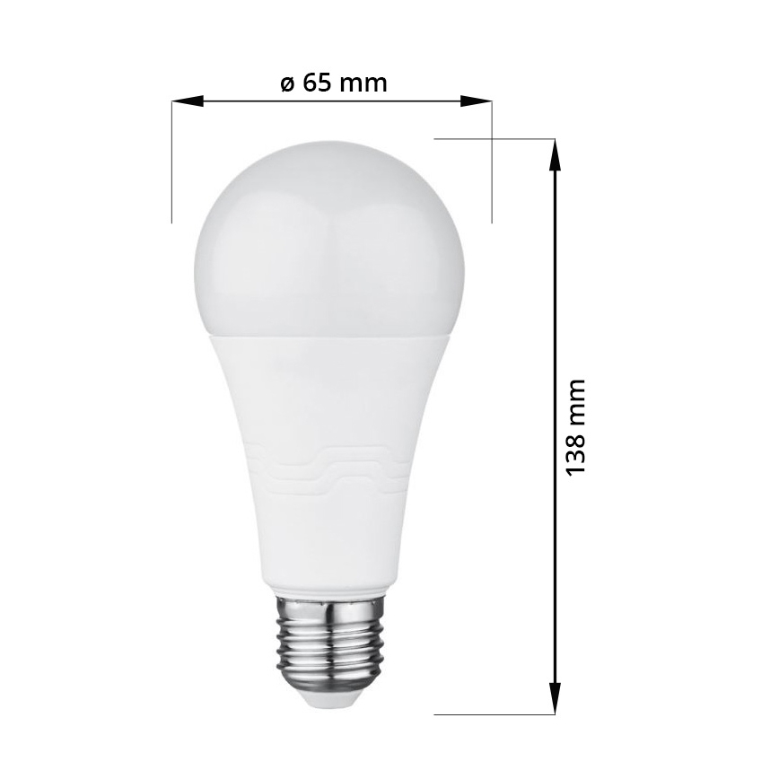 LED Lamp E27/18W/230V 6000K 2000 lm