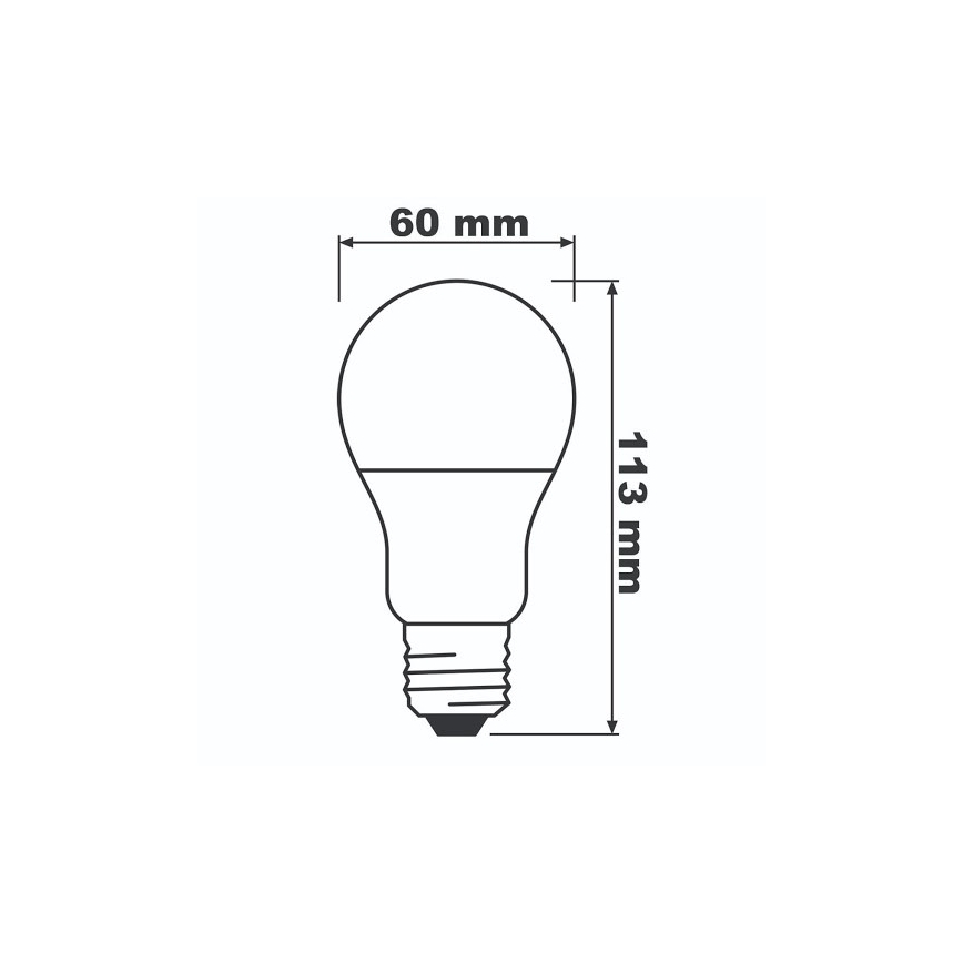 LED Lamp ECO E27/8,5W/230V 2700K 806lm