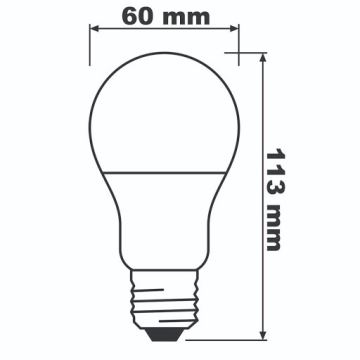 LED Lamp ECO E27/8,5W/230V 4000K 806lm