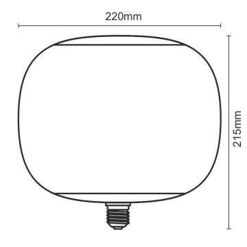 LED Lamp FILAMENT SMOKE T220 E27/4W/230V 1800K