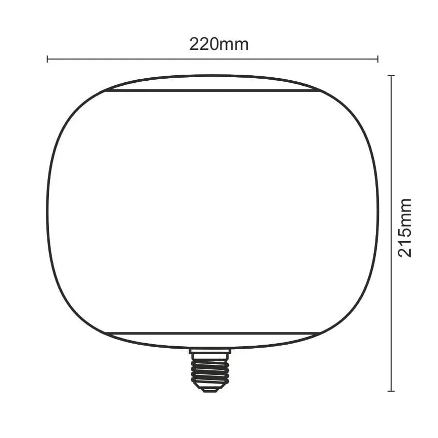 LED Lamp FILAMENT SMOKE T220 E27/4W/230V 1800K