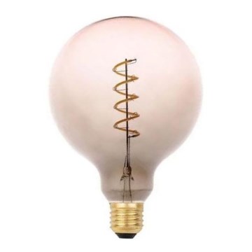 LED Lamp FILAMENT SPIRAL G125 E27/4W/230V 2000K grijs/roze