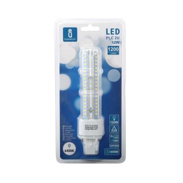 LED lamp G24D-3/12W/230V 6400K - Aigostar