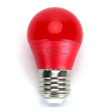 LED Lamp G45 E27/4W/230V rood - Aigostar