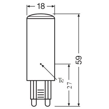 LED Lamp G9/4W/230V 2700K - Osram