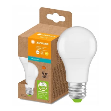 LED Lamp gemaakt van gerecycled plastic E27/10W/230V 2700K - Ledvance