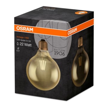 LED Lamp GLOBE E27/2,5W/230V 2400K - Osram