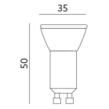 LED lamp GU10-MR11/4W/230V 4000K