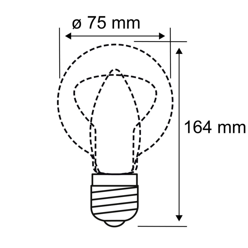 LED Lamp INNER B75 E27/3,5W/230V 1800K - Paulmann 28883