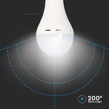 LED Lamp met noodmodus A70 E27/9W/230V 4000K