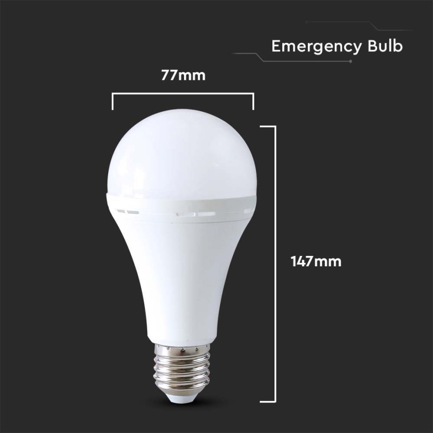 LED Lamp met noodmodus A80 E27/12W/230V 4000K