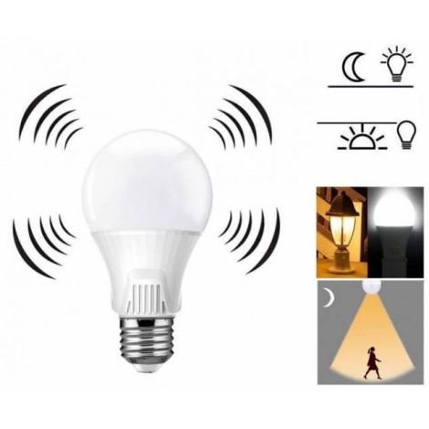 prinses Beperken Verhoogd LED Lamp met Sensor E27/9W/230V 6500K | Lumimania