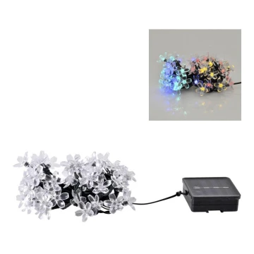 LED lamp met zonnepaneel FLOWER 50xLED / 1,2V IP44