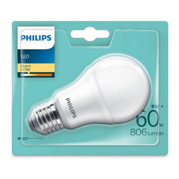 LED Lamp Philips A60 E27/9W/230V 4000K