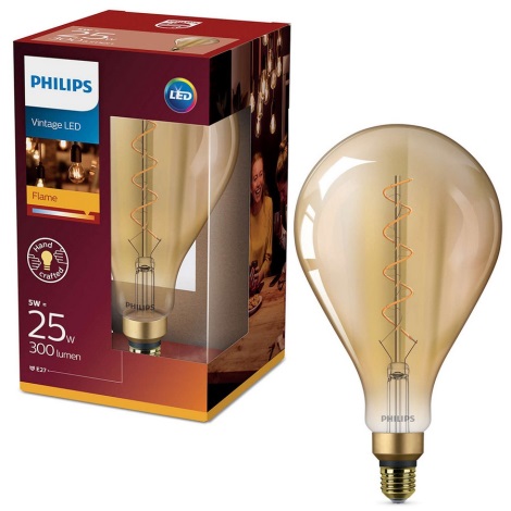 LED Lamp Philips E27/5W/230V 2000K - VINTAGE