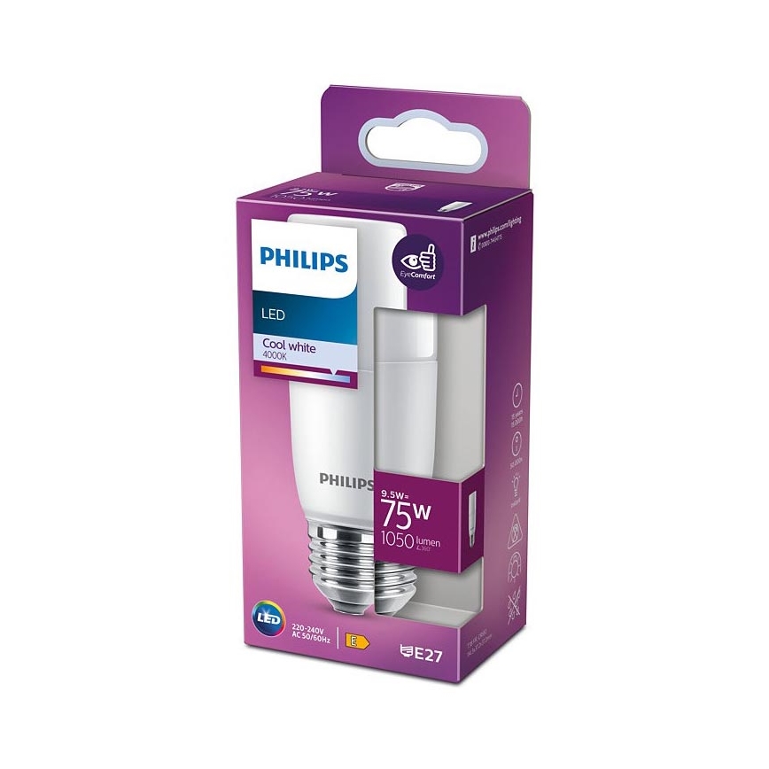 LED Lamp Philips E27/9,5W/230V 4000K