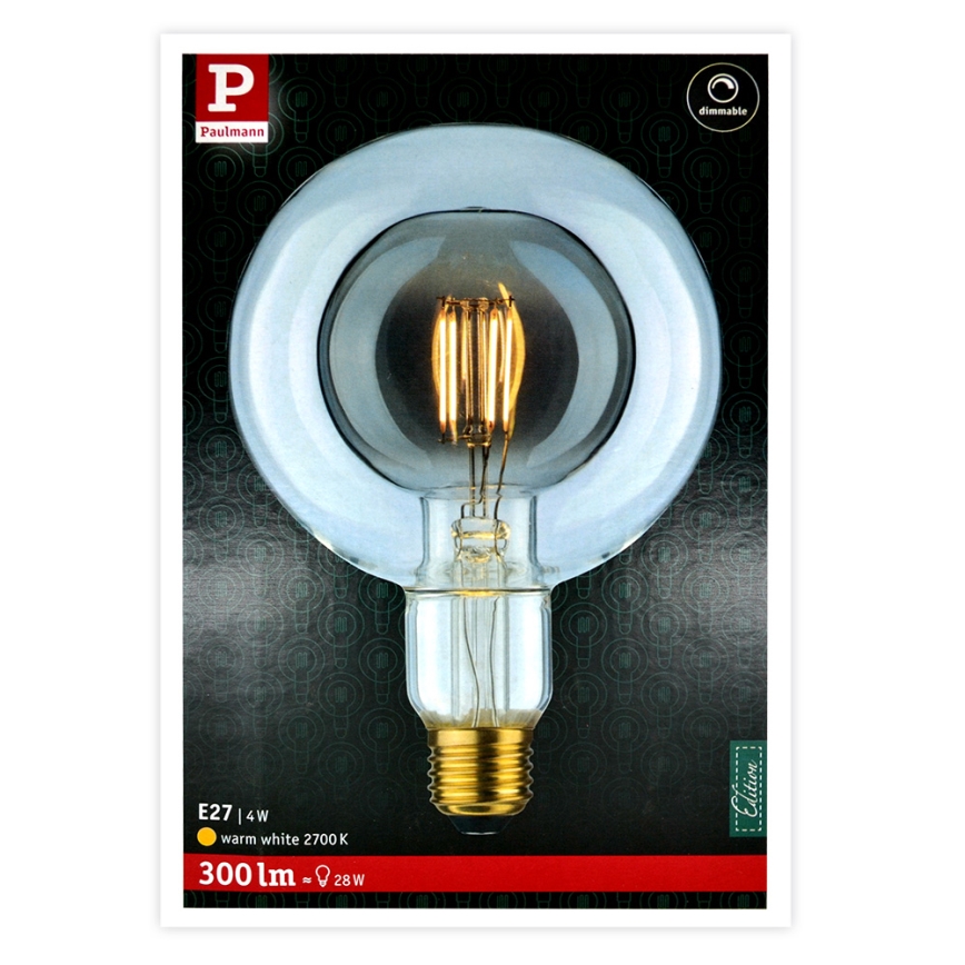 LED Lamp SHAPE G125 E27/4W/230V 2700K - Paulmann 28763