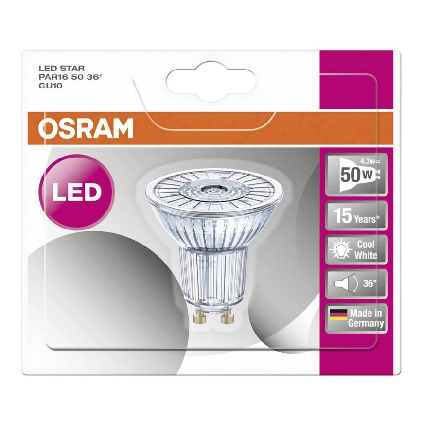 LED Lamp STAR GU10/4,3W/230V 4000K - Osram