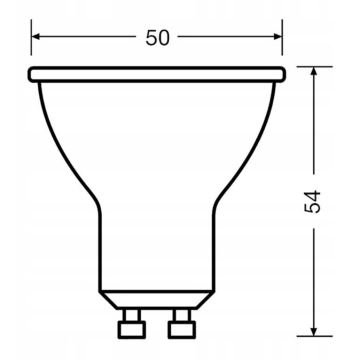 LED Lamp VALUE PAR16 GU10/4,5W/230V 4000K 36° - Ledvance