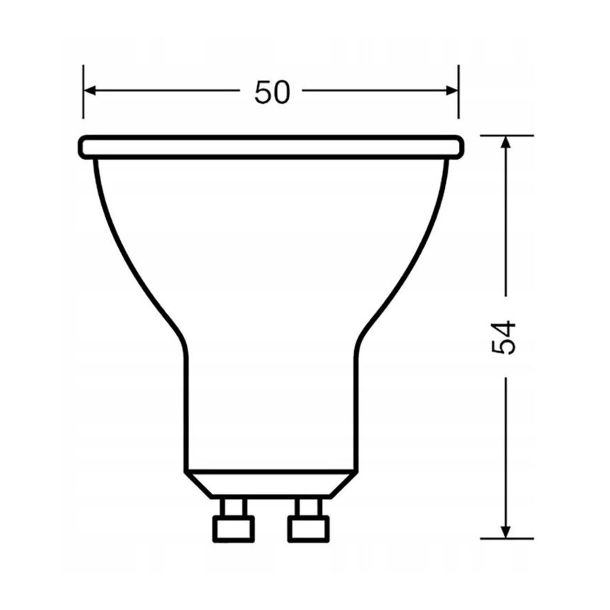 LED Lamp VALUE PAR16 GU10/4,5W/230V 4000K 36° - Ledvance