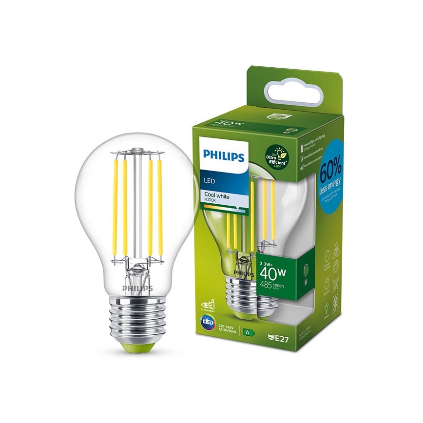 LED Lamp VINTAGE Philips A60 E27/2,3W/230V 4000K