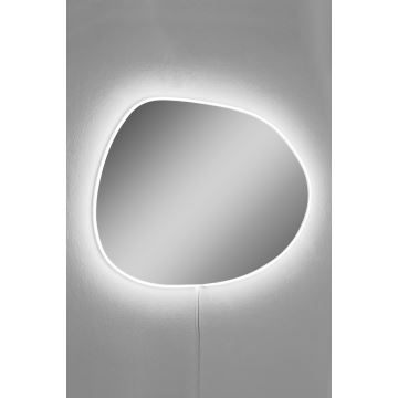 LED muur spiegel met een achtergrondverlichting PIAGO 46x60 cm wit