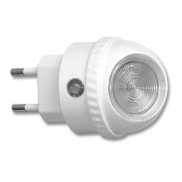 LED Navigatie lamp met stekker met sensor LED/1W/230V