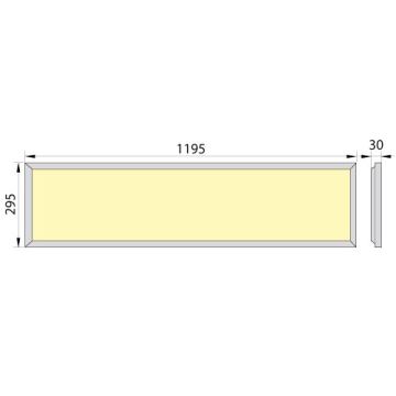 LED Opbouwpaneel badkamer OREGA PLUS 120 LED/40W/230V 4000K IP40