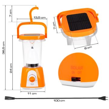 LED Dimbaar rechargeable zonne- lamp met powerbankfunctie LED/230V 710 lm 4 h 1600 mAh