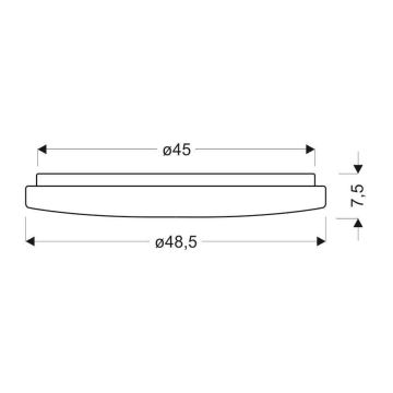 LED Plafondlamp dimbaar CALIPSO LED/60W/230V + AB