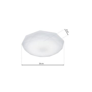 LED Plafondlamp dimbaar HEX LED/12W/230V