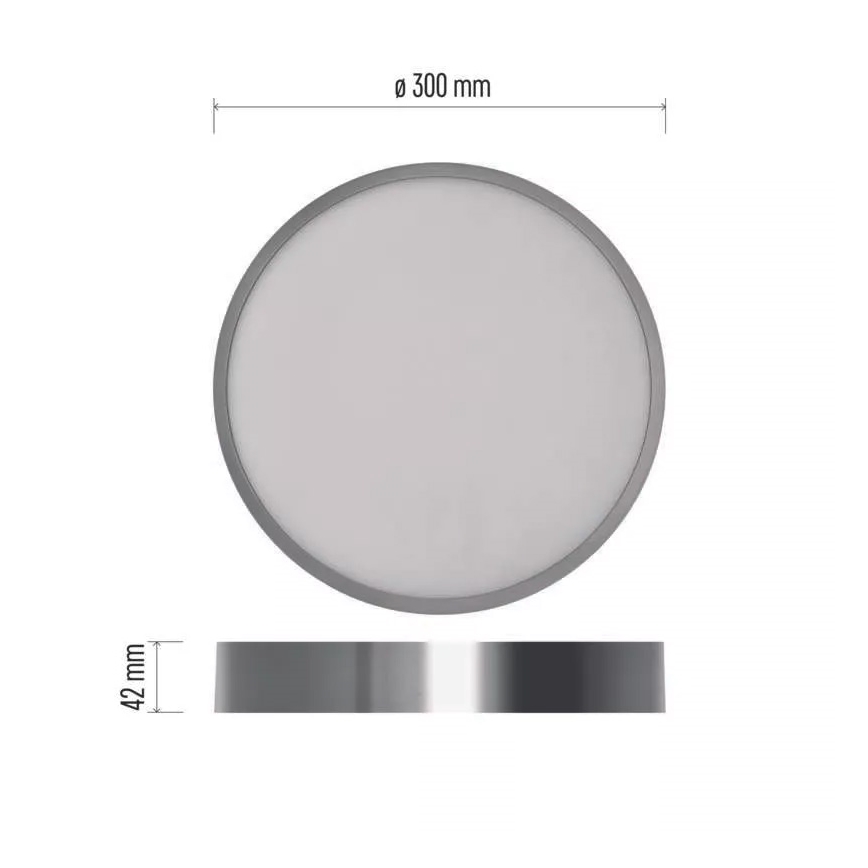 LED Plafondlamp NEXXO LED/28,5W/230V 3000/3500/4000K d. 30 cm chroom