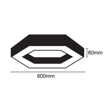 LED Plafondlamp LED/28W/230V 4000K diameter 60 cm