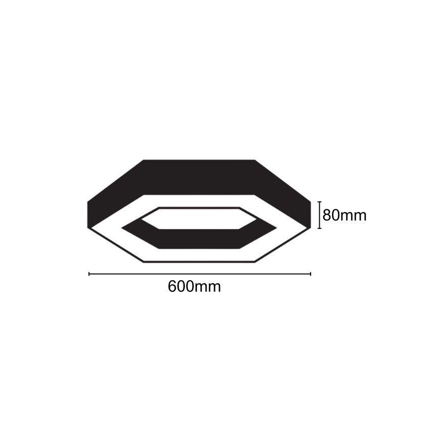 LED Plafondlamp LED/28W/230V 4000K diameter 60 cm