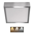 LED Plafondlamp NEXXO LED/12,5W/230V 3000/3500/4000K 17x17 cm chroom