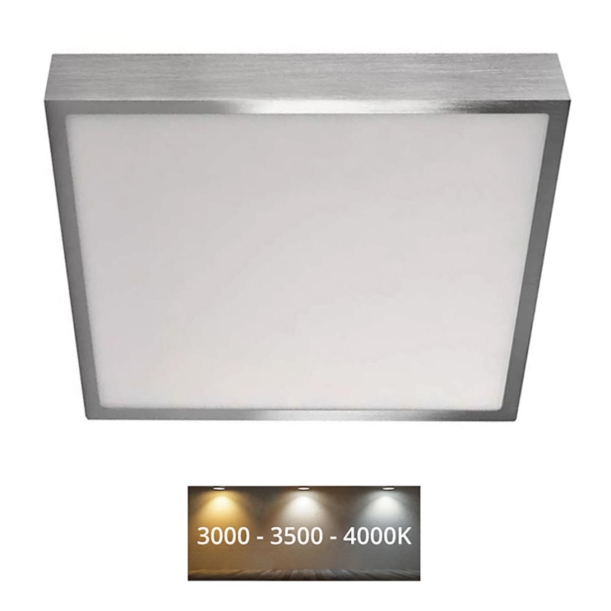 LED Plafondlamp NEXXO LED/28,5W/230V 3000/3500/4000K 30x30 cm chroom