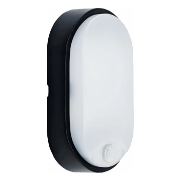 LED Plafondlamp voor buiten met sensor LED/14W/230V IP54 zwart