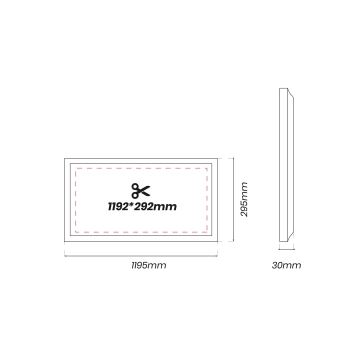 LED-Plafondpaneel LED/40W/230V 4000K 120x30 cm