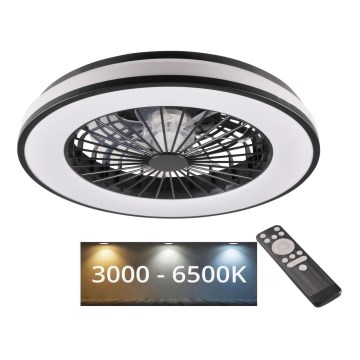 LED Plafonnier à intensité variable avec ventilateur LED/48W/230V 3000-6500K + télécommande