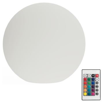 LED RGB Dimbaar buitenshuis lamp GLOBO 1xE27/8,5W/230V diameter 30 cm IP44 + afstandsbediening