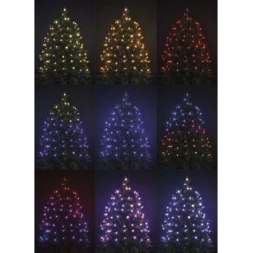 LED RGB Kerst Lichtketting voor Buiten 120xLED/72 modi 15m IP44 + afstandsbediening