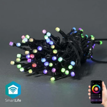 LED RGB Kerst Lichtketting voor Buiten 42xLED/8 functies 8m IP65 Wi-Fi Tuya